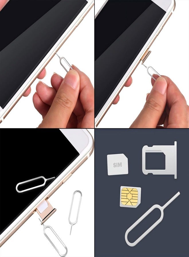 Tatuo 200 Pack Sim Card Tray Removal Tool Sim Card Eject Pin Opening Removal Tool Needle Compatible with Most Phone Models Pads Smartphone Devices Brands - Image 4